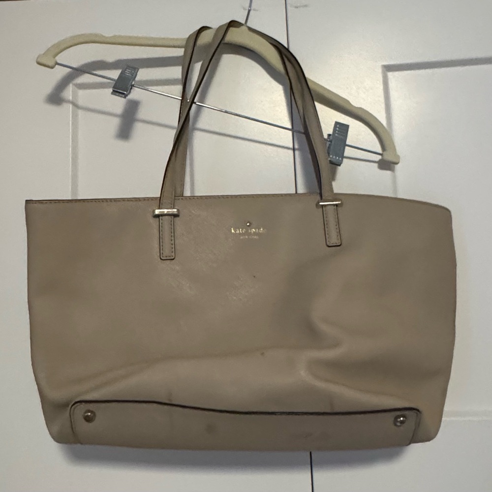 Kate Spade Taupe Leather Tote